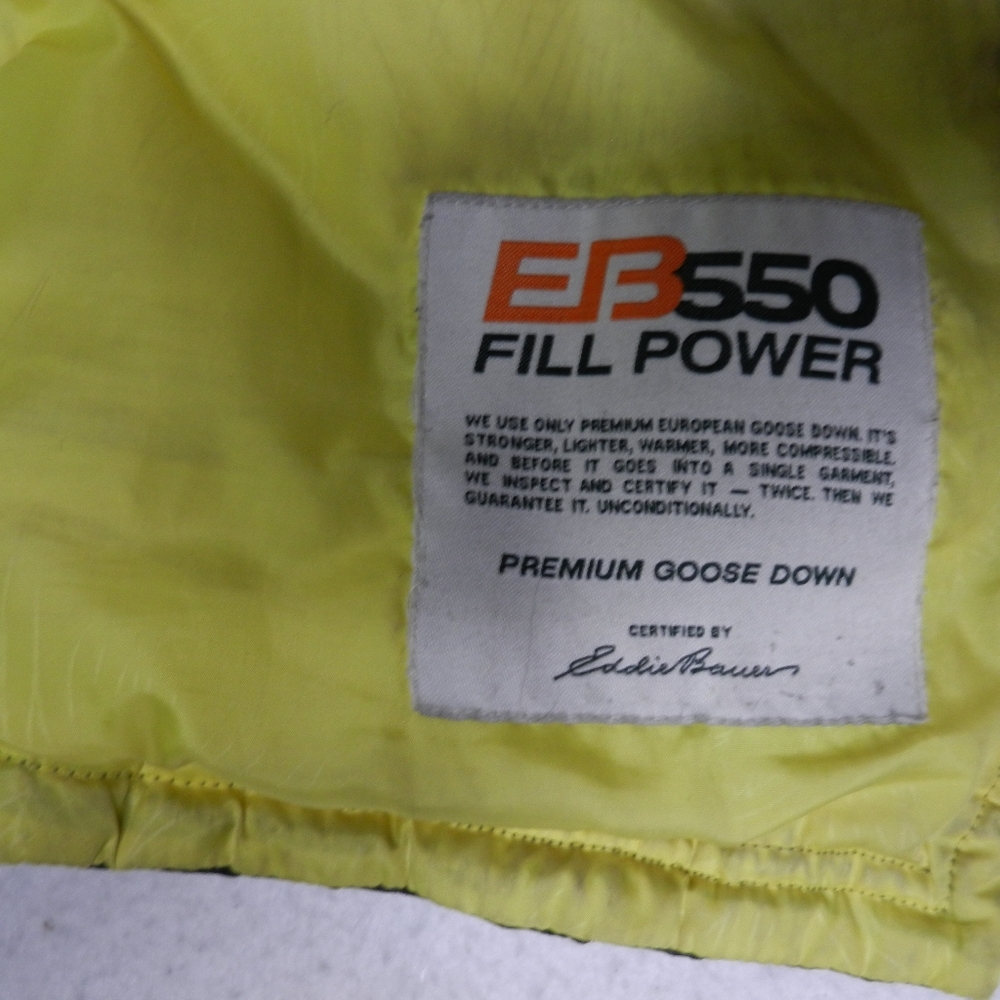 Eddie Bauer Jacket Coat Womens Goose Down Diamond Quilted Skyliner Gray Medium - Picture 9 of 16